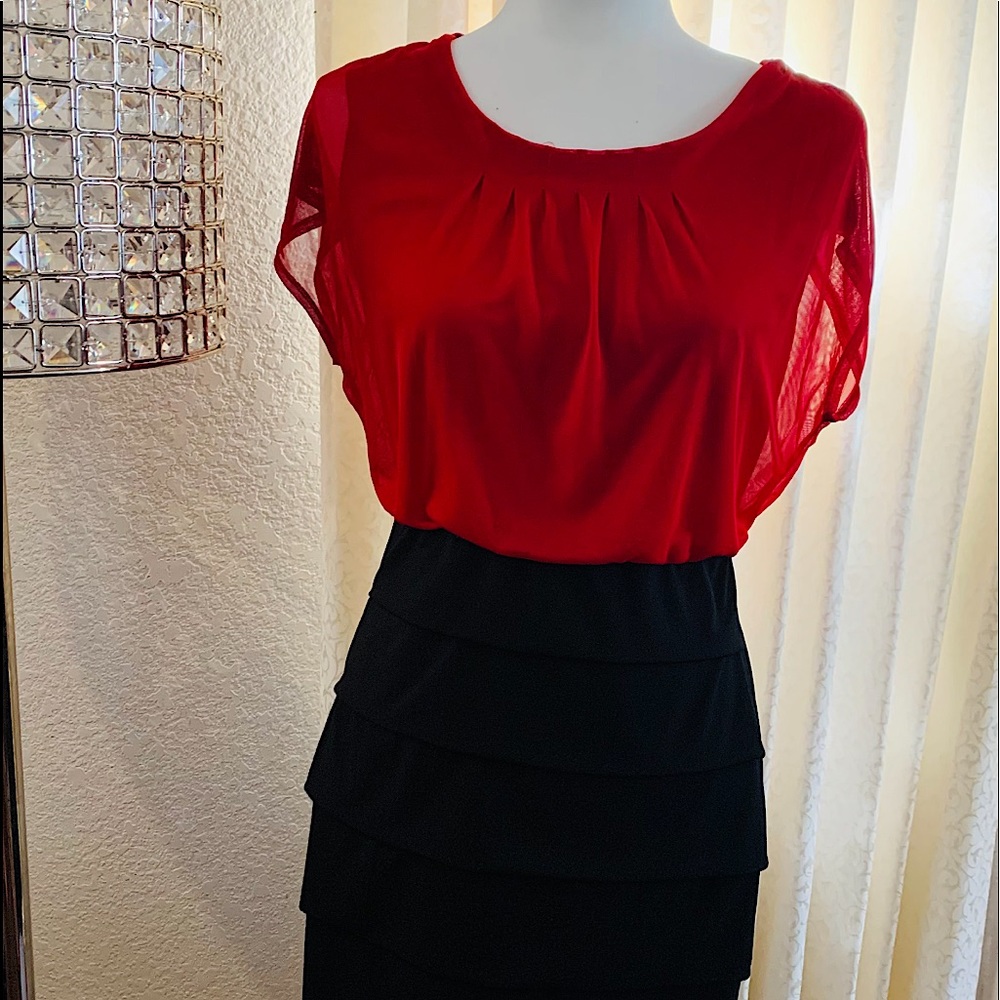 Black and Red Dress